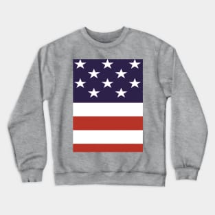 Stars and Stripes Red White and Blue USA Flag Crewneck Sweatshirt